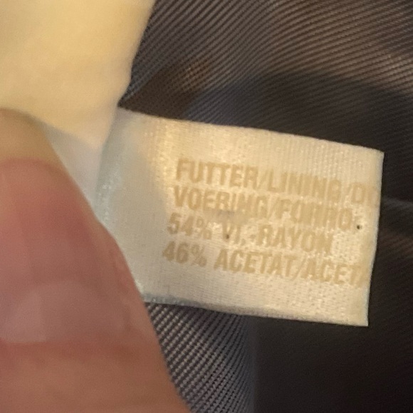 Escada Vintage 1980’s Blue Plaid Blazer Double E Logo Buttons, Size 36 - Picture 9 of 15